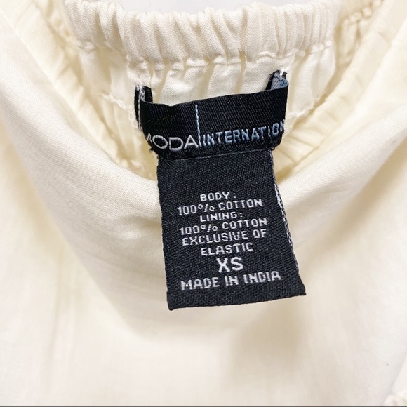 Moda International Boho Cream Floral Strapless Maxi Dress - Picture 10 of 11